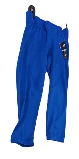Decker Men's Blue Softball Flat Front Stretch 2 Button Pant Size Adult-Sm alternative image