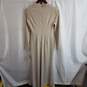 Adrianna Papel Metallic Knit Long Sleeve Gown Biscotti Gold Size 4 image number 2