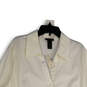 NWT Womens White Spread Collar Long Sleeve Button-Up Shirt Size 22/24 image number 3