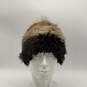 Vintage Womens Brown Rabbit Fur Stretch Winter Beanie Hat One Size image number 1