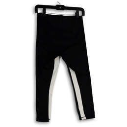 Womens Black Elastic Waist Activewear Pull-On Capri Leggings Size Small alternative image