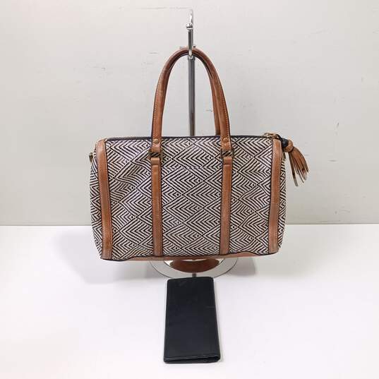 Fossil Brown Patterned Purse & Wallet image number 2