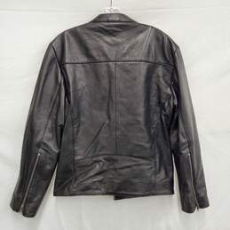 Understated MN's 100% Genuine Cow Leather & Polyester Lining Black Leather Jacket Size XS alternative image