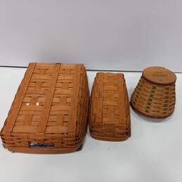 Bundle Of 3 Assorted Longaberger Baskets alternative image