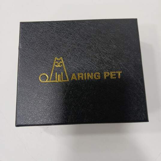 Aring Pet Blue Velvet Leash & Collar Set IOB image number 2