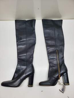 Michael Kors Tall Heel Boots in Black Women's Size 9 alternative image