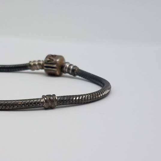 Pandora Ale Sterling Silver Round Snake Chain Starter 7 Inch Bracelet 14g image number 3
