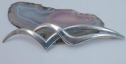 Taxco Mexico 925 Modernist Abstract Lines Pointed Brooch 15g