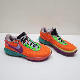 Nike Lebron XX 20 Orange Sneakers, Size 9.5 DJ5423-800