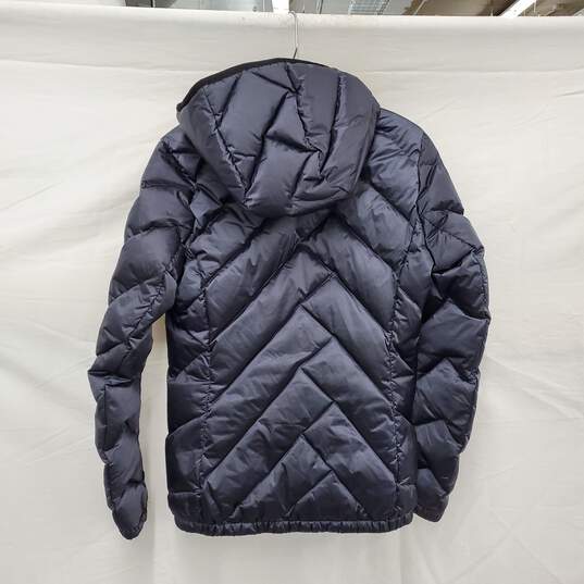 Tony Sailor WM's Nylon Polyester Quilted Puffer Blue Hooded Jacket Size 6 US image number 2