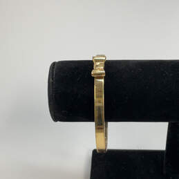 Designer Kate Spade Gold-Tone Take A Bow Slim Bangle Bracelet alternative image