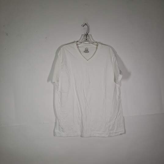 Mens Cotton Short Sleeve V-Neck Pullover T-Shirt Size Large (42-44) image number 1