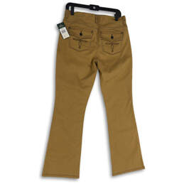 NWT Womens Tan Denim Medium Wash 5-Pocket Design Bootcut Jeans Size 6 alternative image
