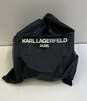 Karl Lagerfeld Ciel Chevron Bucket Bag Black White image number 7