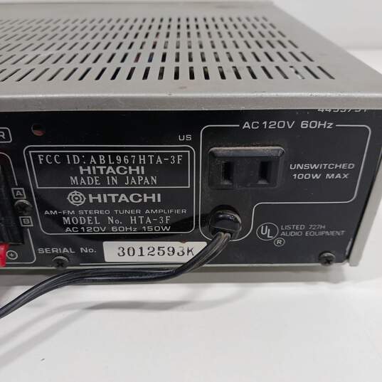 Vintage Hitachi HTA-34 AM-FM Stereo Tuner Amplifier image number 6