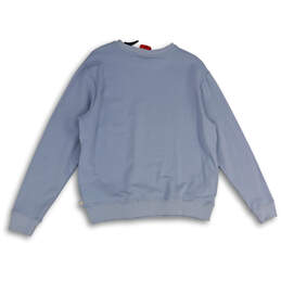 NWT Womens Blue Crew Neck Long Sleeve Pullover Sweatshirt Size Medium alternative image