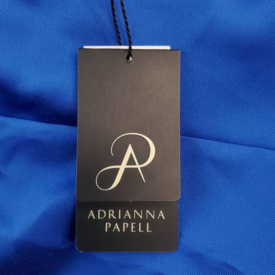 Adrianna Papell Women Blue Dress Sz 10 NWT image number 3