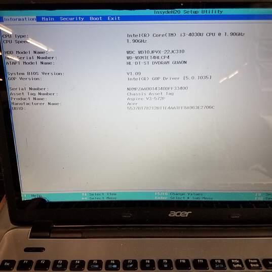 ACER Aspire V3-572P 16in Laptop Intel i3-4030U CPU RAM & HDD image number 9