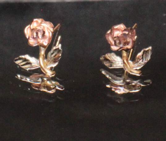 Michael Anthony 14K Multi-Colored Gold Earrings - 1.50g image number 1