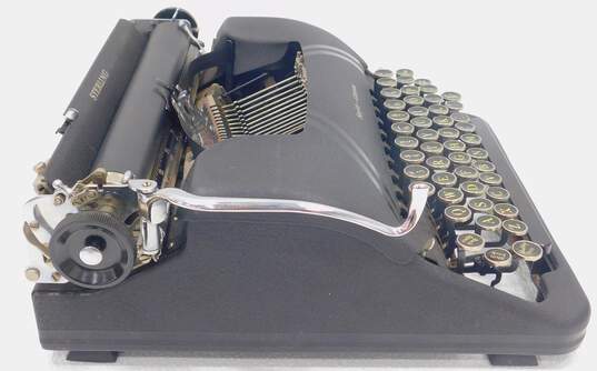 Vintage 1940's Smith Corona Sterling 4A Series Black Manual Typewriter With Case image number 5