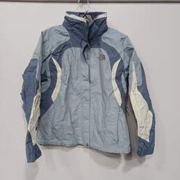 The North Face Women's Blue Full Zip Mock Neck Windbreaker Jacket Size S