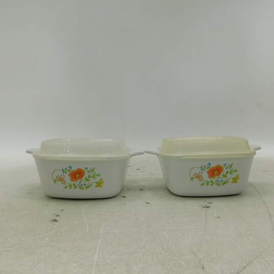 Vintage Corning Ware Wildflower Casserole Dishes 2 P-43-B & 1 A-2-B image number 2