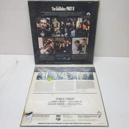 Set of 2 Crime Movie Laserdiscs The Godfather Part 2 and Public Enemy alternative image