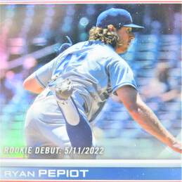 2022 Ryan Pepiot Topps Chrome Purple Refractor Rookie Debut LA Dodgers alternative image