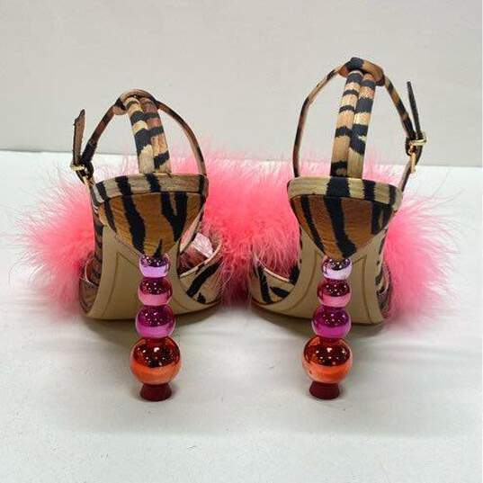 Sophia Webster Perla Maribou Sandal Heels Shoes Size 37.5 image number 4