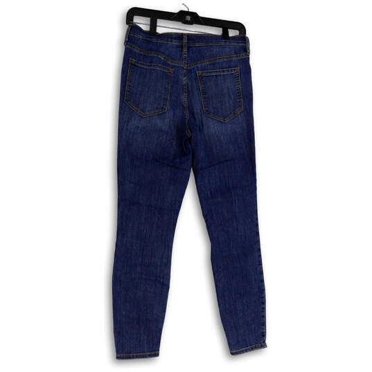 Womens Blue Medium Wash Super Stretch Denim Skinny  Leg Jeans Size 27/4 image number 2