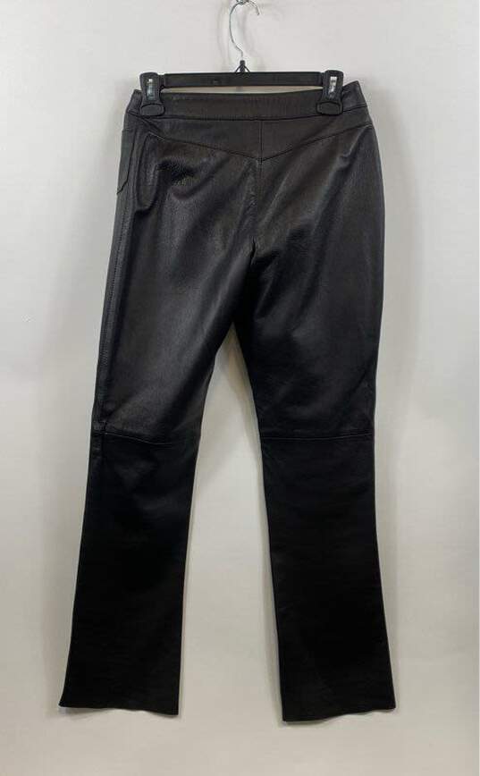 Joseph of London Black Leather Pants - Size Small image number 2