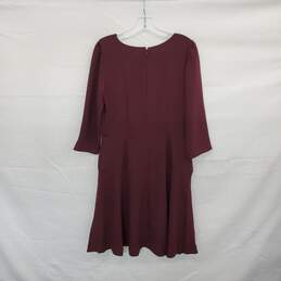 Ann Taylor Burgundy Lined Sheath Dress WM Size 8 NWT alternative image