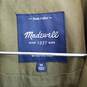 Madewell olive green military cargo coat women's M 100% cotton image number 3
