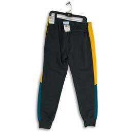 NWT Nike Mens Black Yellow Elastic Drawstring Waist Tapered Leg Jogger Pants M alternative image