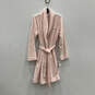 NWT Womens Pink Fluffy Long Sleeve Shawl Collar One-Piece Robe Size XS/S image number 1