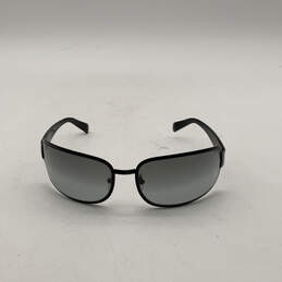 Womens 2046 Black Full Rim Gradient Lens Framed Rectangle Sunglasses