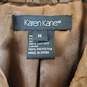 Karen Kane Women's Brown Leather Jacket SZ M image number 3