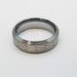 Tungsten Silver Tone Design Metal Rings Sz 13.5 10 Pcs Bundle 182.0g image number 1