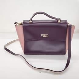 Kate Spade New York Arbour Hill Charline Pink Leather Colorblock Satchel Bag