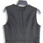Womens Black Sleeveless Round Neck Back Zip Fit & Flare Dress Size 10 image number 4