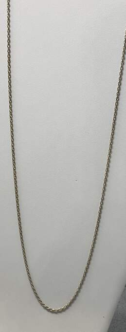sterling Silver Fashion Chain Necklace. alternative image