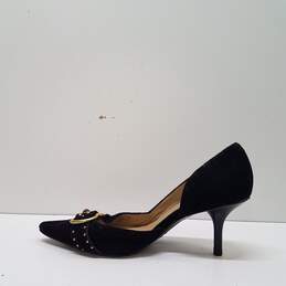 Michael Kors Black Suede Mid Heel Women's Size 6M alternative image