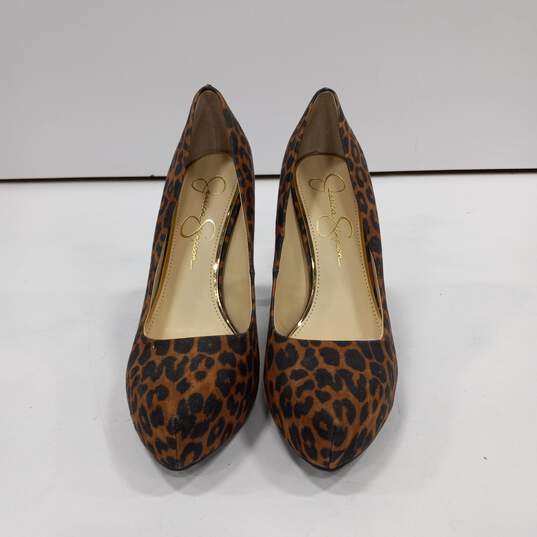 Jessica Simpson Cheetah Print Platform Heels Women's Size 8M image number 2