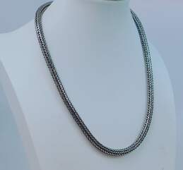 Artisan BA Suarti Sterling Silver Byzantine Chain Necklace 89.3g