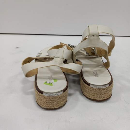 Michael Kors Women's White Sandals Size 11 image number 4