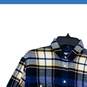 Madewell Womens Blue Plaid Flannel Collared Oversized Button-Up Shirt Size Small image number 3