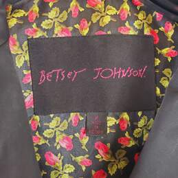 Betsey Johnson Women Black Trench Coat M alternative image