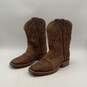 Double H Boots Mens Brown Mid-Calf Pull-On Cowboy Western Boots Size 11 image number 1