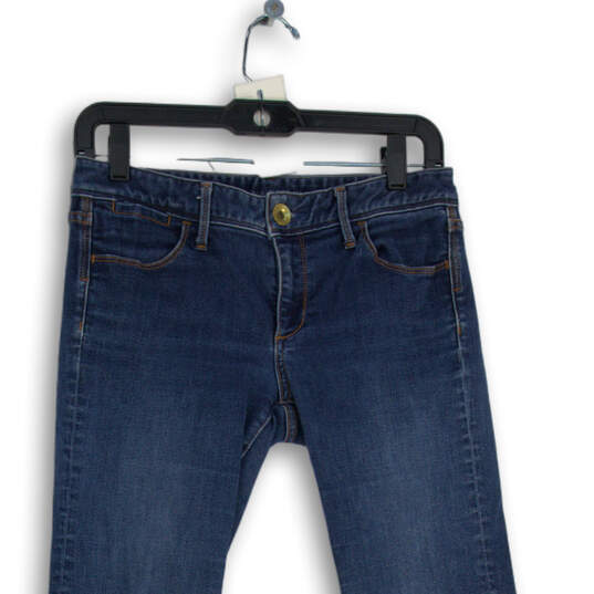 Womens Blue Denim Medium Wash 5-Pocket Design Bootcut Jeans Size 26 image number 3