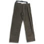 NWT Mens Gray Flat Front Slash Pocket Straight Leg Chino Pants Size 35X34 image number 1
